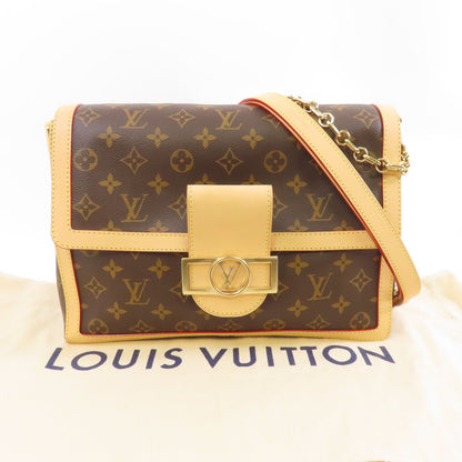 Louis Vuitton Monogram Dauphine Soft Gm Kinpaku Hand-handed Bag For Shoulders And Backs Palm Colo