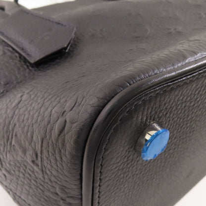 Louis Vuitton Cowhide Leather Revelation Lockit Ginpaku Handmade Bag Black Blk Handbag M 40771