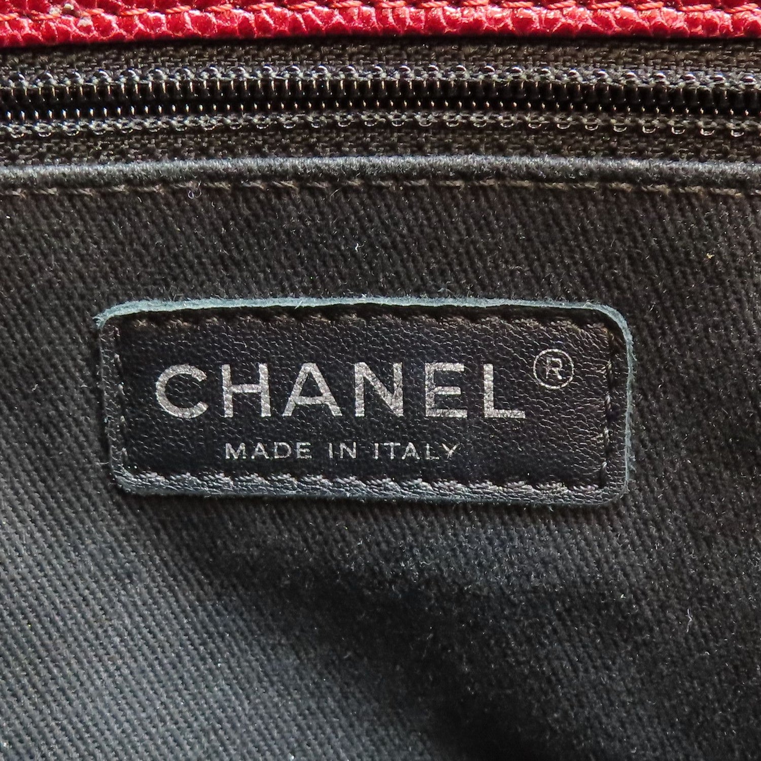 Chanel Matelasse Chain Shoulder Bag Calfskin Red