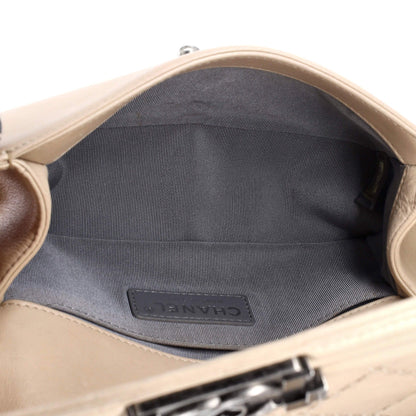 Chanel Stitch Boy Flap Bag Quilted Calfskin Small