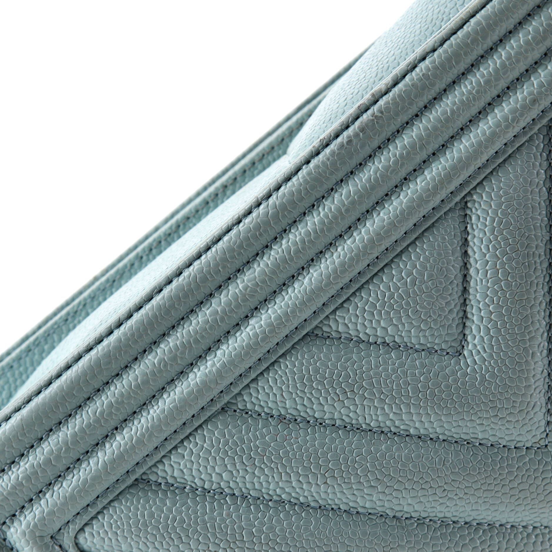 Chanel Boy Flap Bag Chevron Caviar New Medium