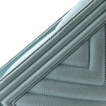 Chanel Boy Flap Bag Chevron Caviar New Medium