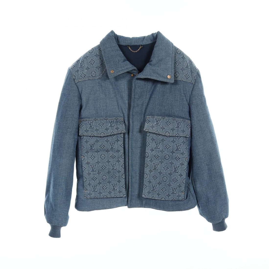 Louis Vuitton Monogram Padded Denim Jacket Blouson Rm 231m Su 0 Hob 11e Cotton Blue