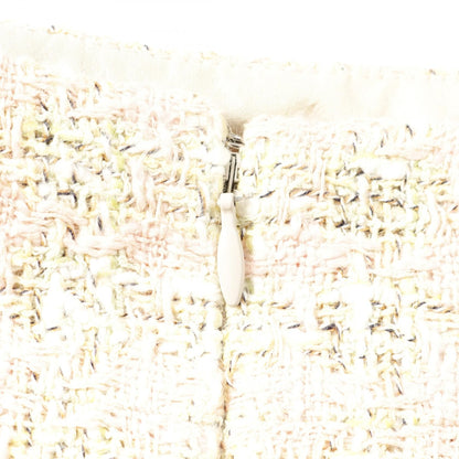 Chanel Pink Multicolor Coco Mark Skirt Cotton Fabric Silk P 25552v 15981