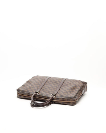 Louis Vuitton Damier Ebene Porte Documents Voyages Bag