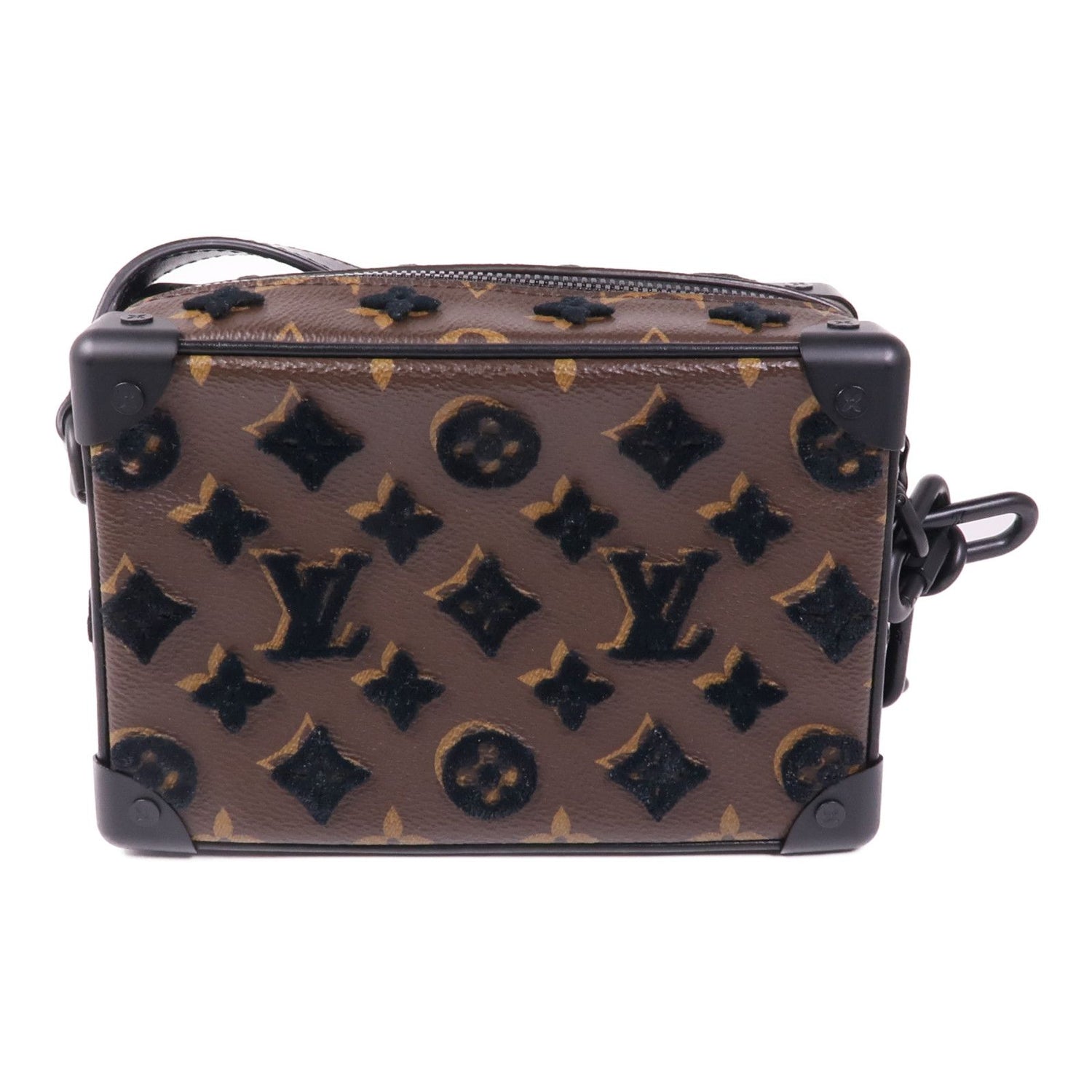 Louis Vuitton Monogram/velvet Soft Trunk Shoulder Bag Brown Shoulder Bag M 68970