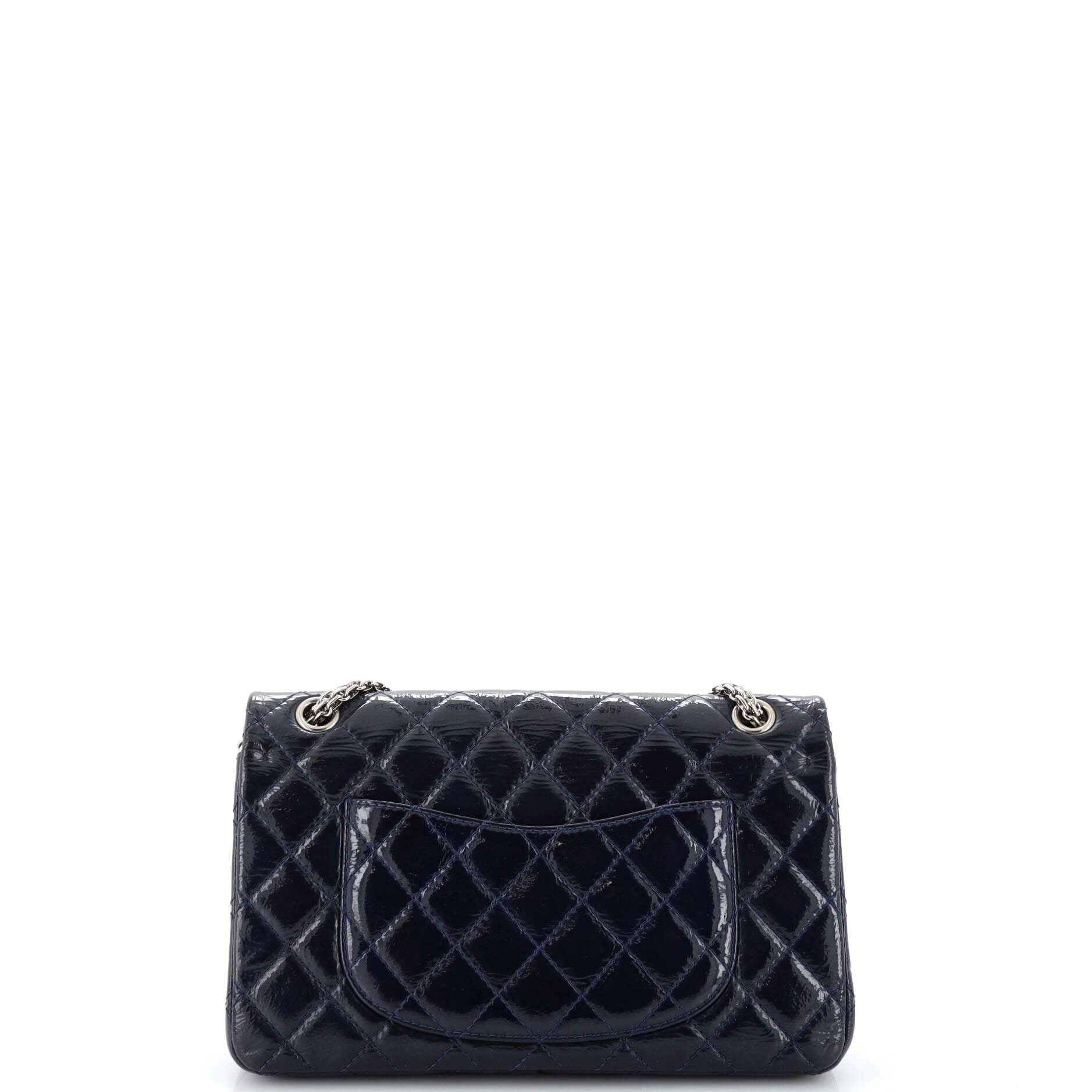 Chanel Reissue 2.55 Flap Bag Quilted Crinkled Patent 226