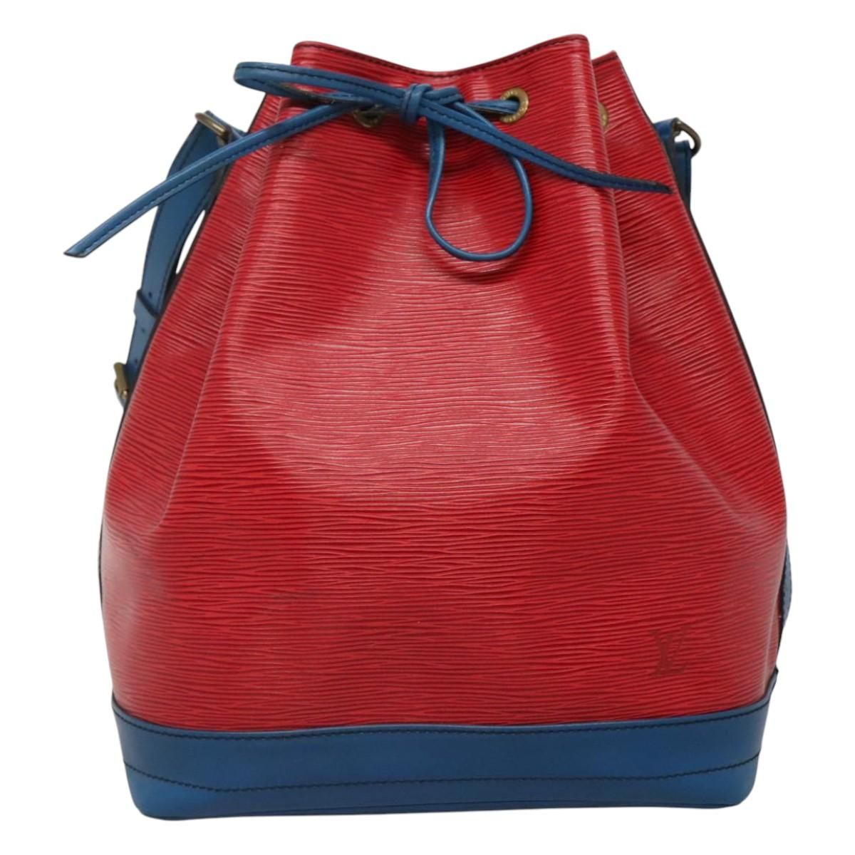 Louis Vuitton Epi Noe Shoulder Bag Bicolor Red Blue M 44084 Lv Auth