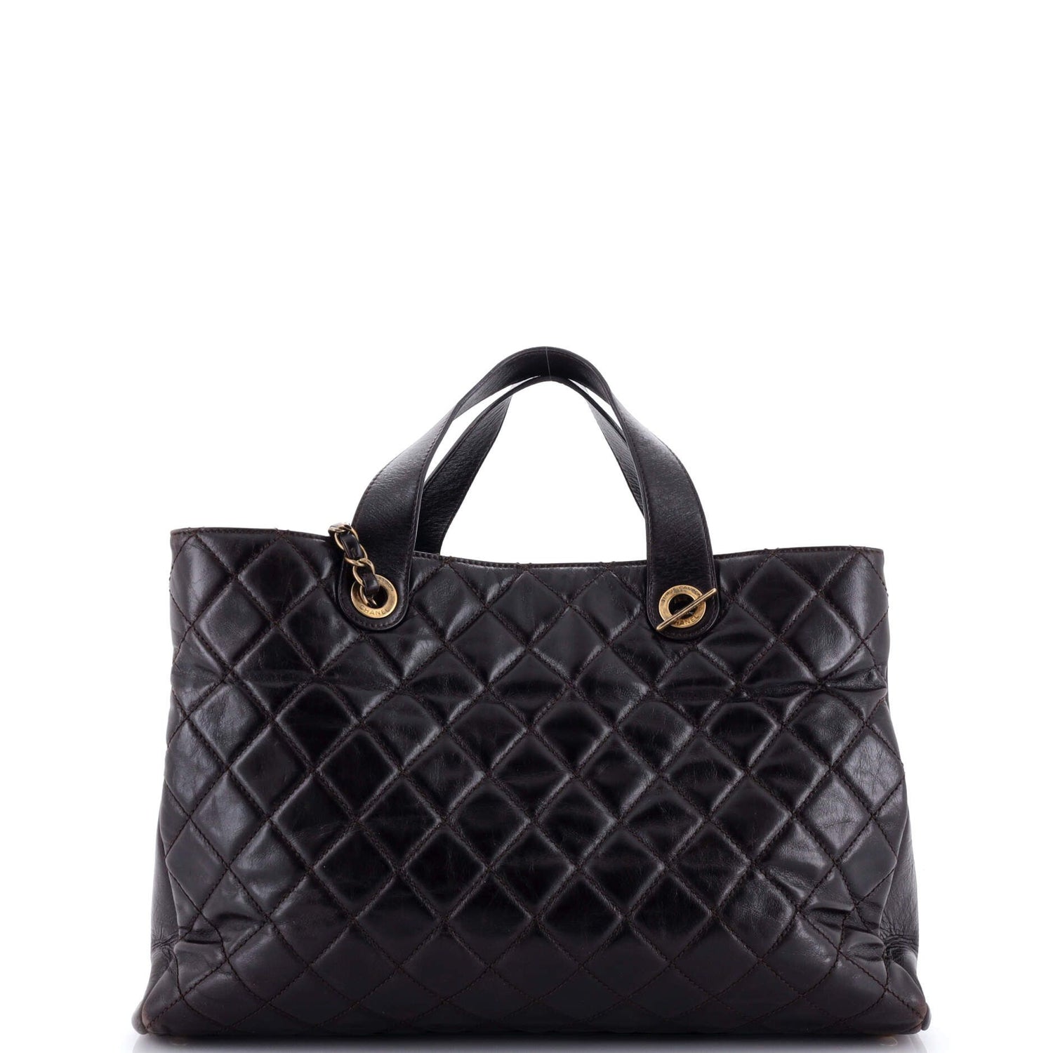 Chanel Urban Mix Tote Quilted Glazed Calfskin And Python Medium