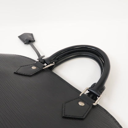 Louis Vuitton Epi Alma Pm Silver Handbag Black Black Black Handbag M 40302