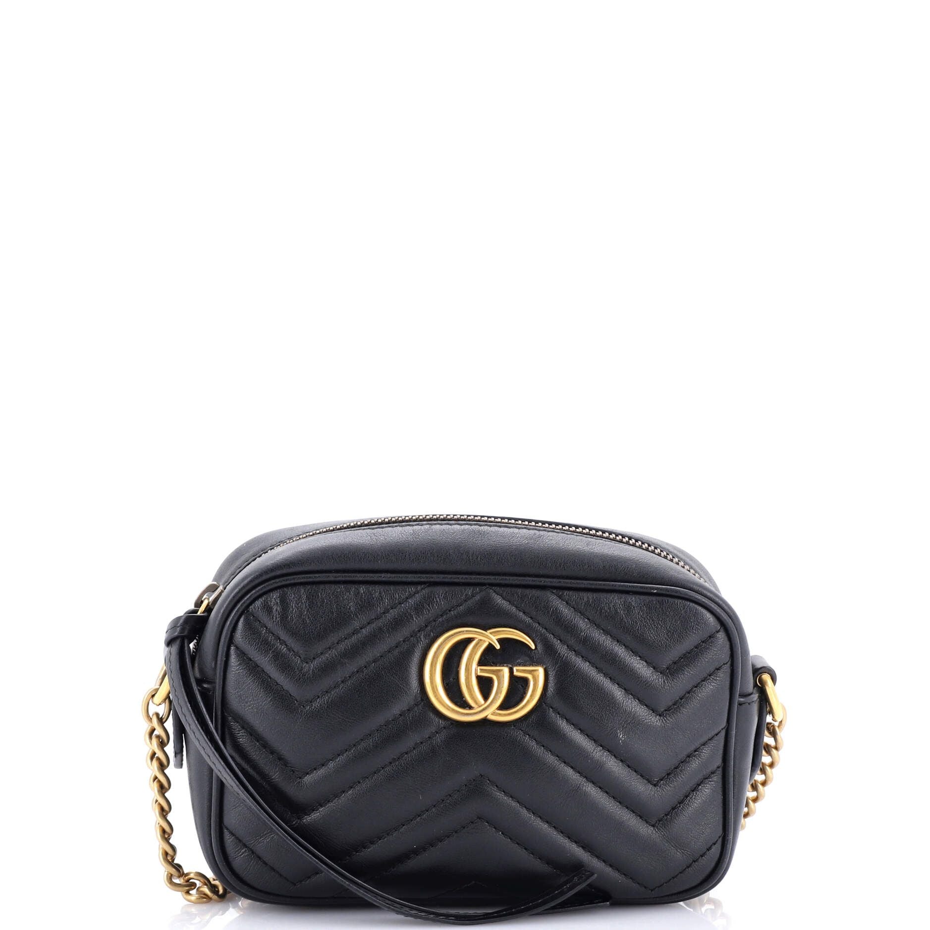 Gucci GG Marmont Shoulder Bag Matelasse Leather Mini