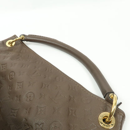 Louis Vuitton Cowhide Leather Artsy Mm Gold Shoulder Back Bag Color Brown Shoulder Bag M 94325