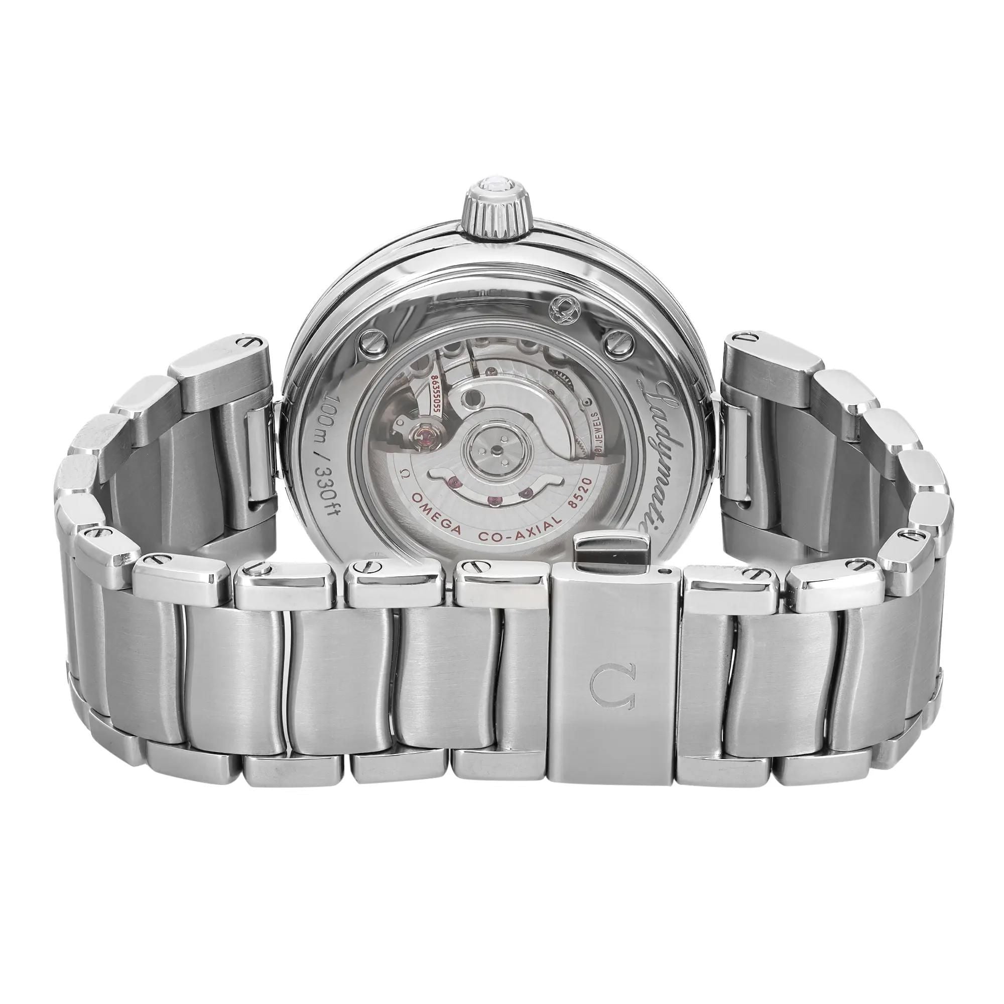 Omega De Ville Ladymatic Blue MOP Diamond Dial Ladies Watch 425.35.34.20.57.002