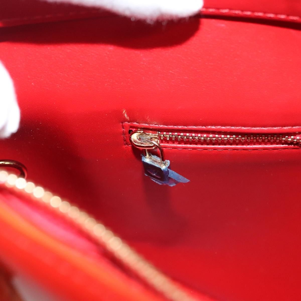 Louis Vuitton Vernis Houston Hand Bag Red M 91092 Lv Auth
