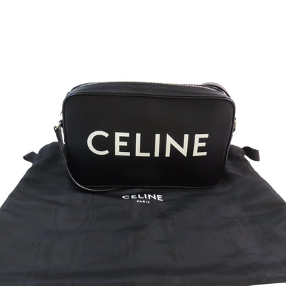 Celine Cowhide Leather Shoulder Bag Silver Shoulder Bag Black Calfskin (cowhide) F-cu-3201