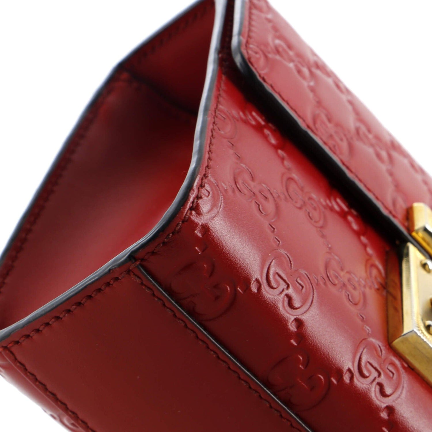 Gucci Padlock Shoulder Bag Guccissima Leather Small