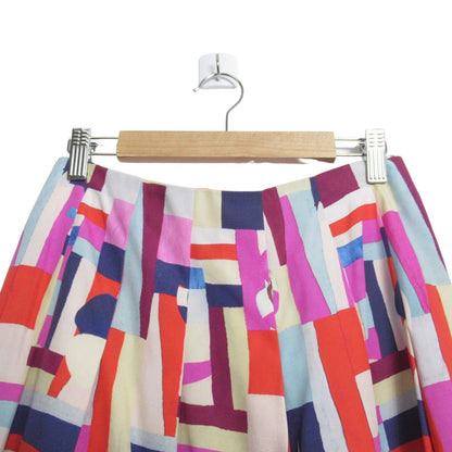 Chanel Knee Length Skirt Silk Multicolor 34