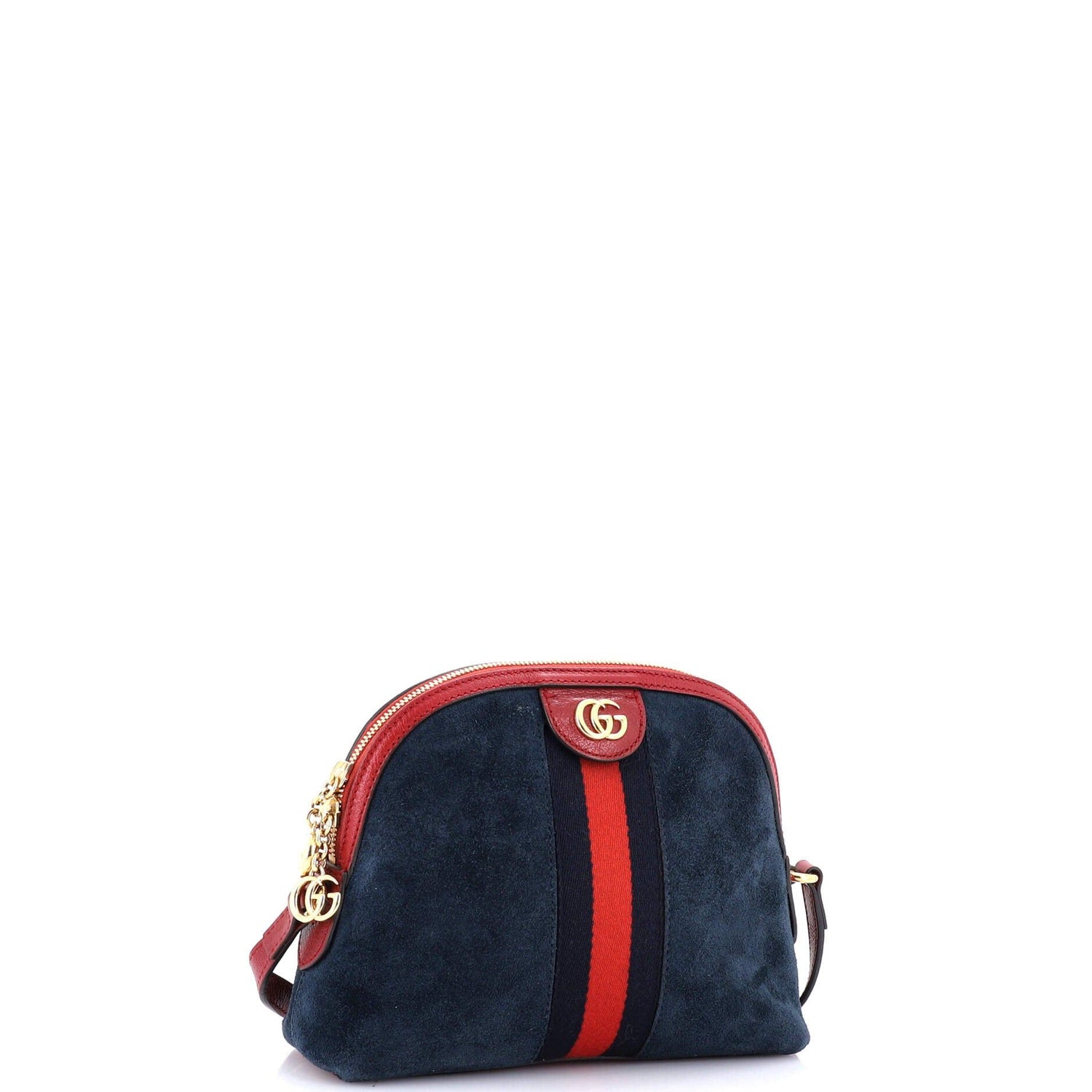 Gucci Ophidia Dome Shoulder Bag Suede Small