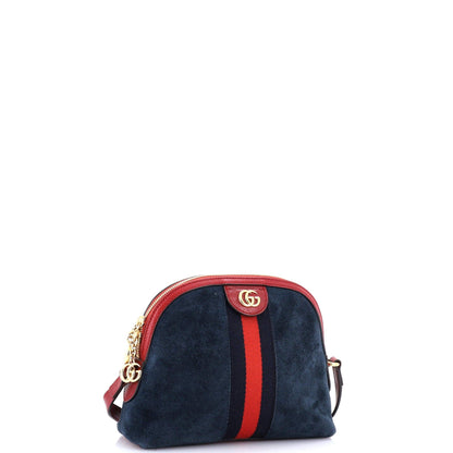 Gucci Ophidia Dome Shoulder Bag Suede Small