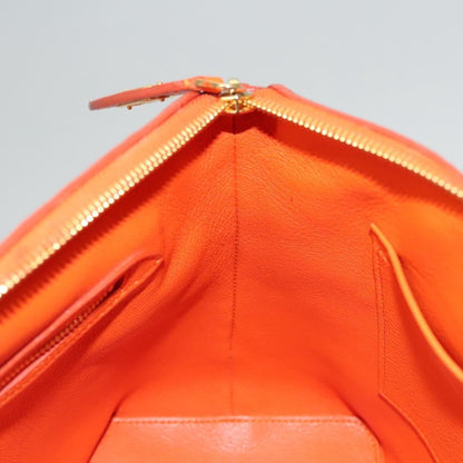 Louis Vuitton Suhari Lockit Pm Hand Bag Taurillon Leather Orange Lv Auth