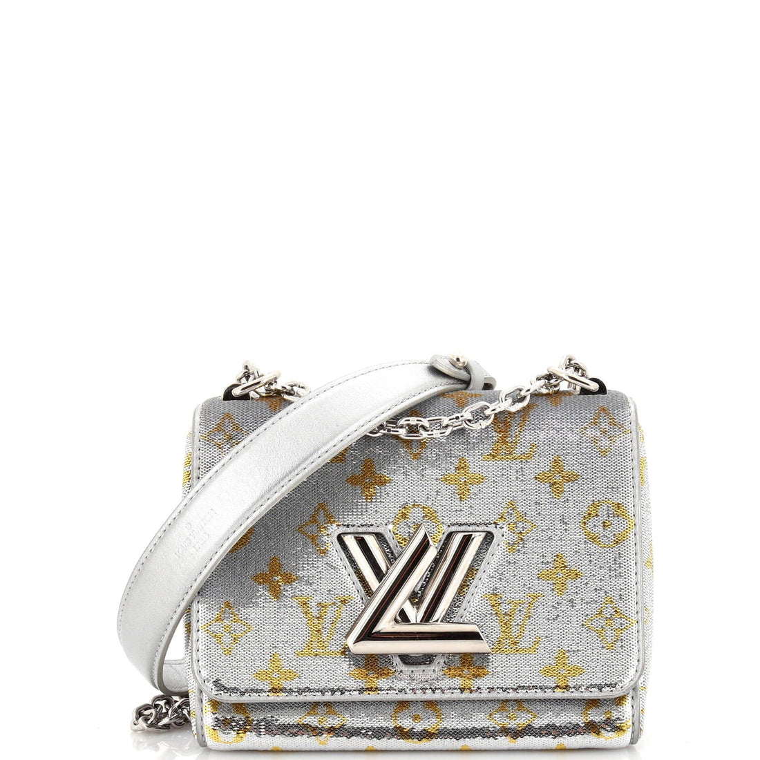 Louis Vuitton Twist Handbag Monogram Sequins Pm