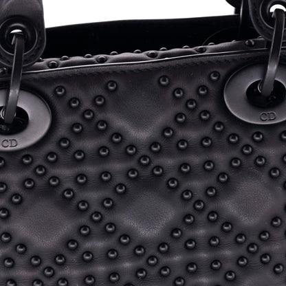 Christian Dior Ultra Matte Lady Dior Chain Bag Cannage Studded Lambskin Mini