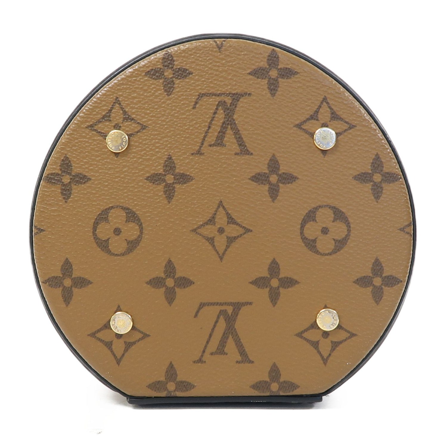 Louis Vuitton [special] [offer] Monogram Reverse Cannes Gold Buckle Hand-sewn Shoulder Bag Black Brown 2way Should