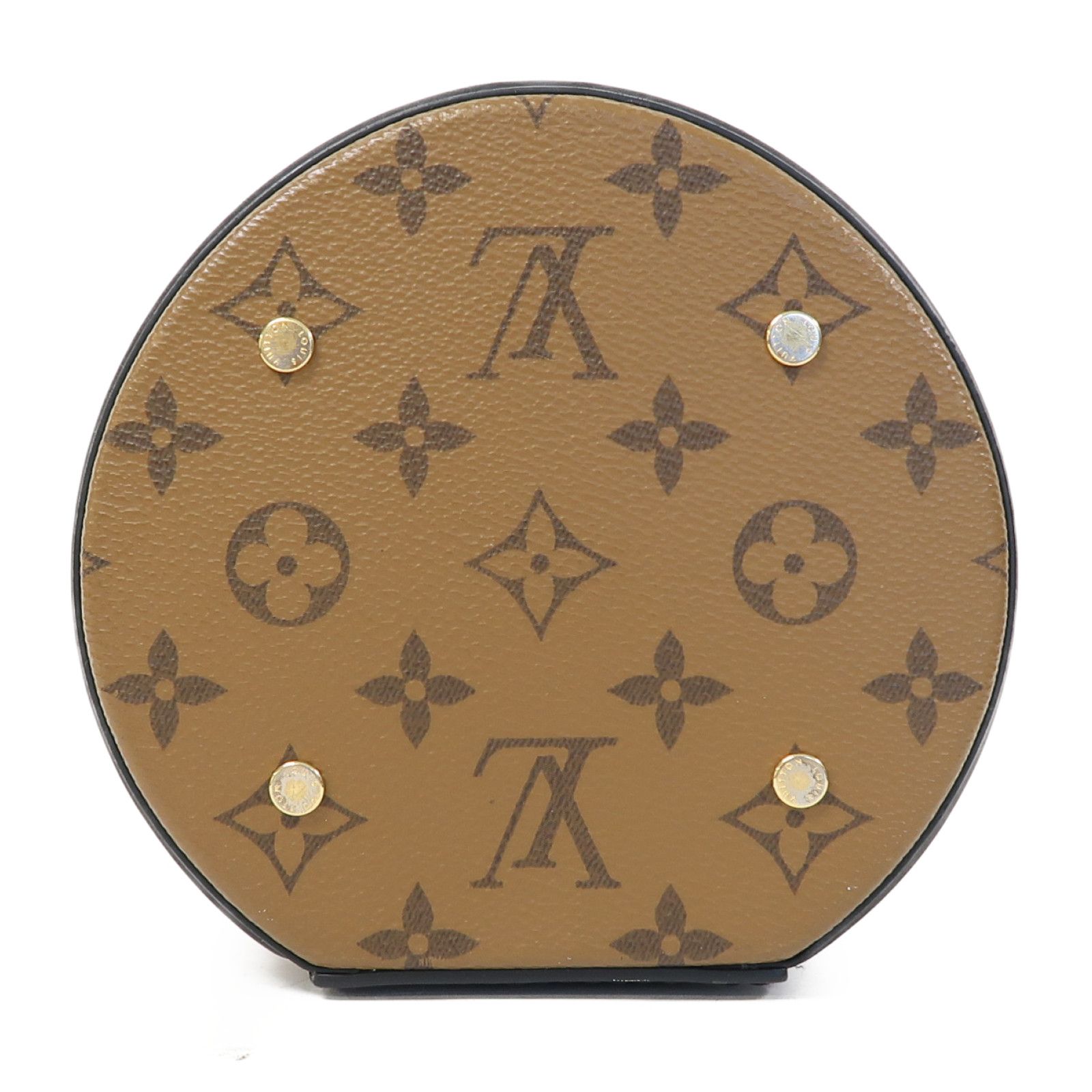 Louis Vuitton [special] [offer] Monogram Reverse Cannes Gold Buckle Hand-sewn Shoulder Bag Black Brown 2way Should