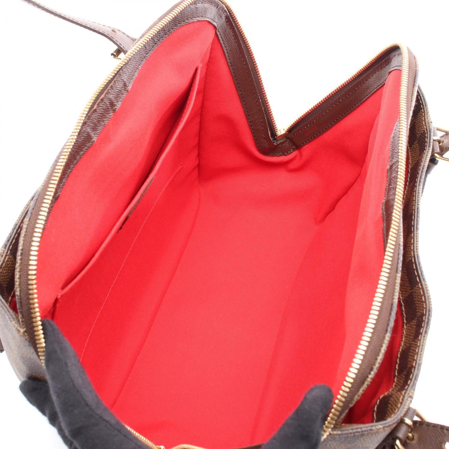 Louis Vuitton Belem Mm Ebene Brown Shoulder Bag N 51174