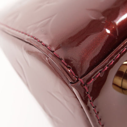 Louis Vuitton Vernis Brea Mm Hand-milled Bag For Shoulder And Back Red/rouge Fauviste Red Wine 2way Shoulder Bag M 91690