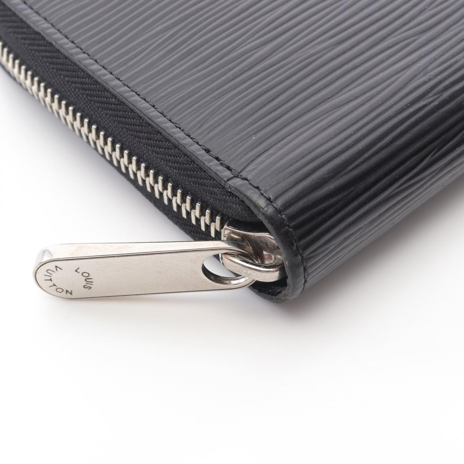 Louis Vuitton Zippy Wallet Black Around Long Wallet M 60072