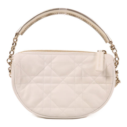 Dior Sheepskin Leather 2-way Shoulder Bag 2way Shoulder Bag White Lambskin (sheep Leather)