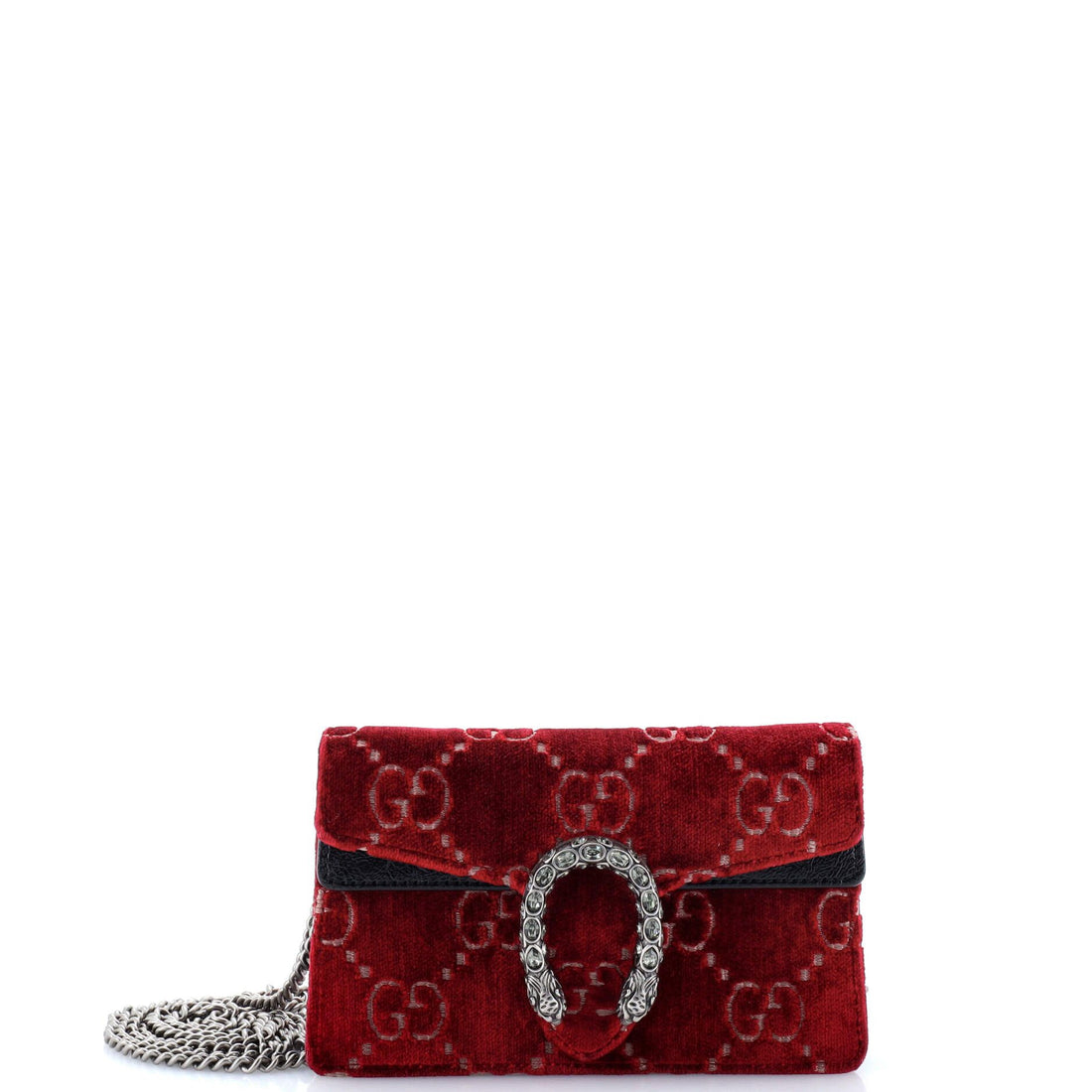 Gucci Dionysus Bag Gg Velvet Super Mini