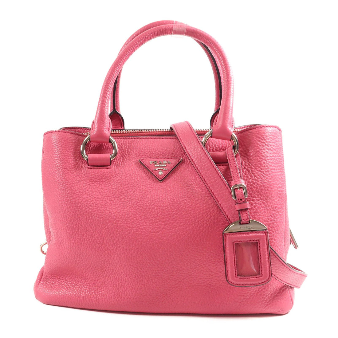 Prada Cowhide Leather Shoulder Bag 2way Shoulder Bag Pink Calfskin (cowhide) Bn 2853