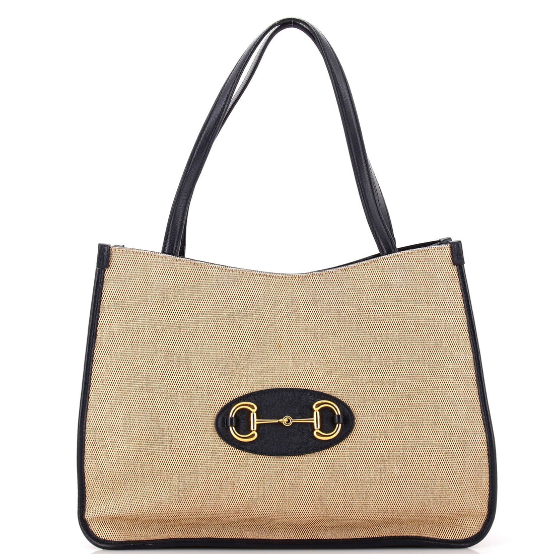 Gucci Horsebit 1955 Tote Canvas And Leather Medium