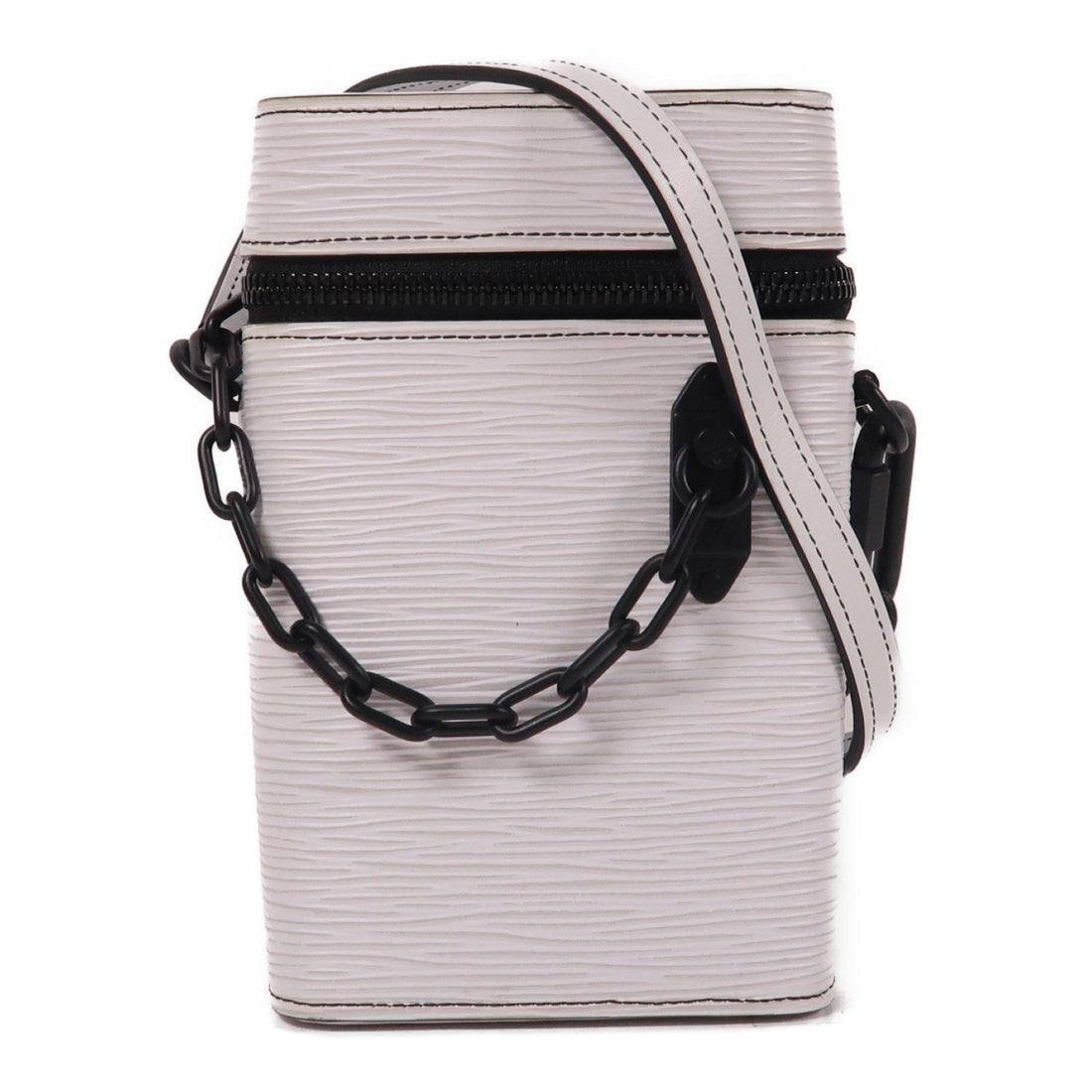 Louis Vuitton [gekiku] [yukei] Epi Phone Box Shoulder Bag White White Shoulder Bag M 68791