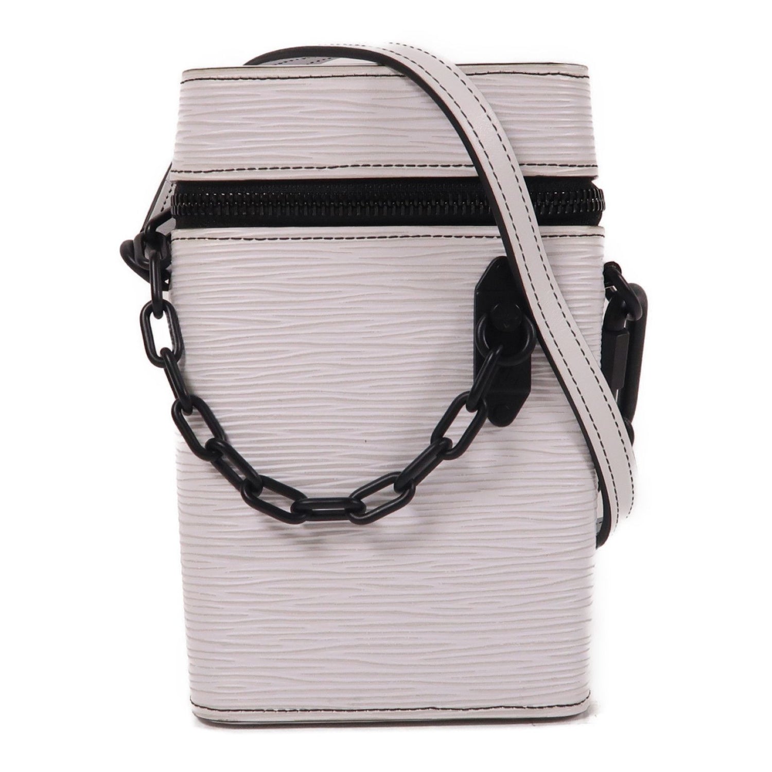 Louis Vuitton [gekiku] [yukei] Epi Phone Box Shoulder Bag White White Shoulder Bag M 68791