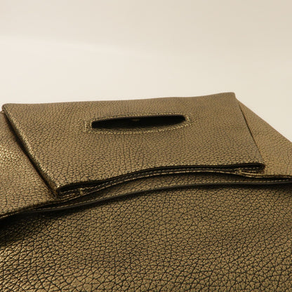 Givenchy Cowhide Leather Clutch Bag Business Bag Clutch Bag Gold Calfskin (cowhide)