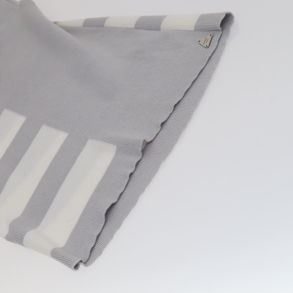 Chanel Tank Top Cotton 38 Gray Cc Auth