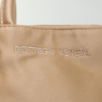 Bottega Veneta Hand Bag Satin Pink Gold Auth