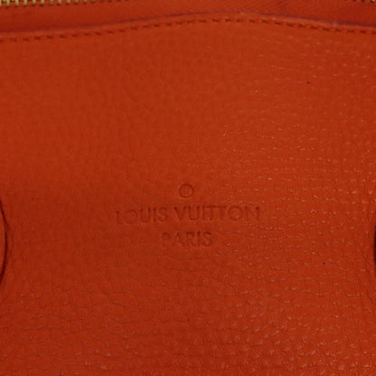 Louis Vuitton Suhari Lockit Pm Hand Bag Taurillon Leather Orange Lv Auth