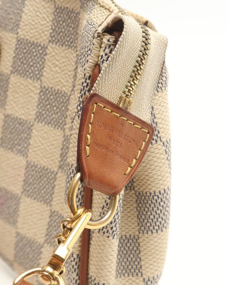 Louis Vuitton Damier Azur Eva Pochette Bag