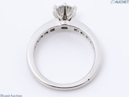 Tiffany &amp; Co. Channel Set Solitaire Ring 0.78ct