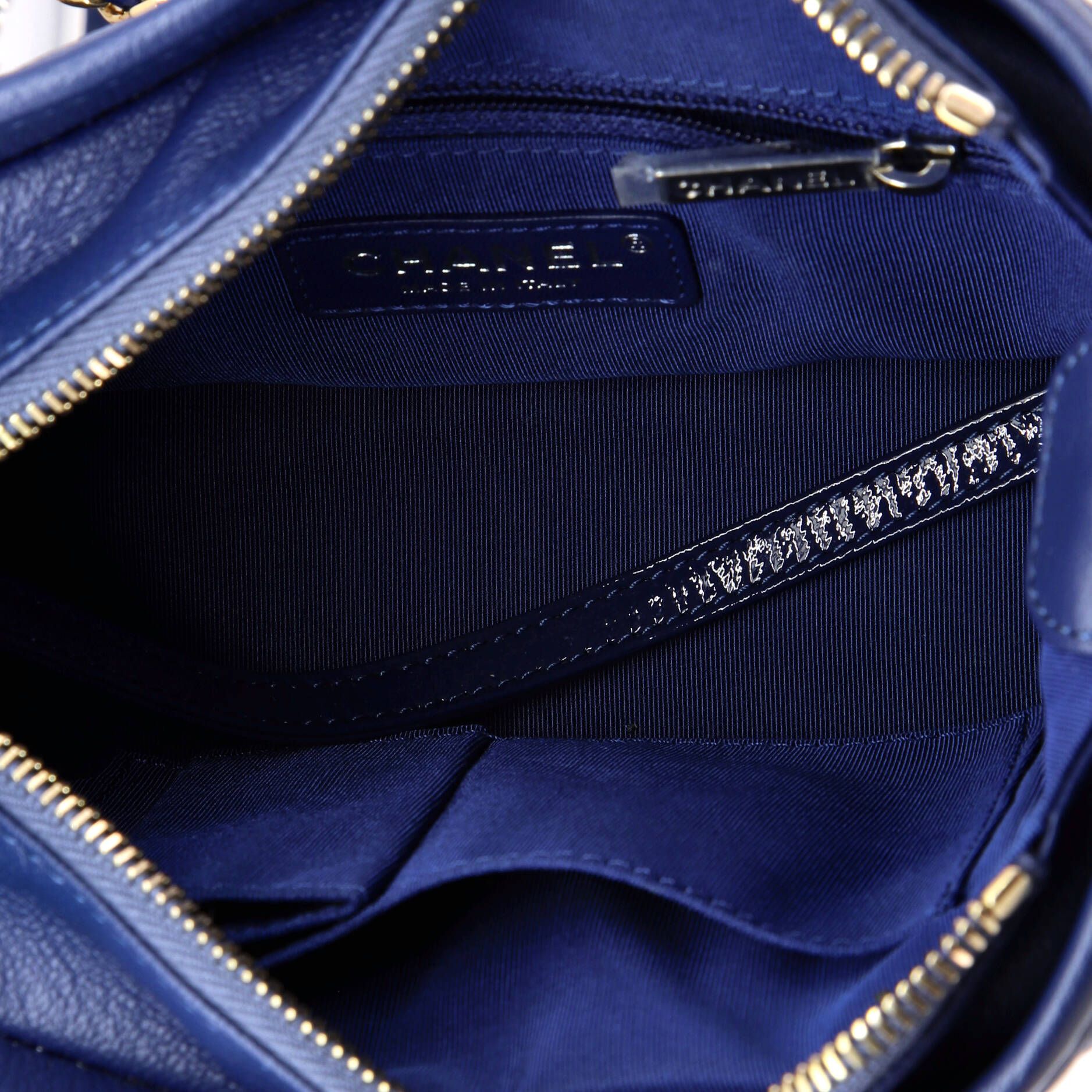 Chanel Gabrielle Hobo Quilted Goatskin And Patent Small