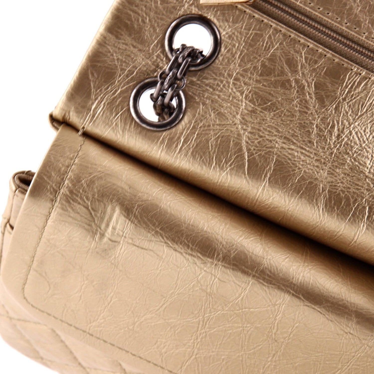 Chanel Reissue 2.55 Flap Bag Quilted Metallic Aged Calfskin 226