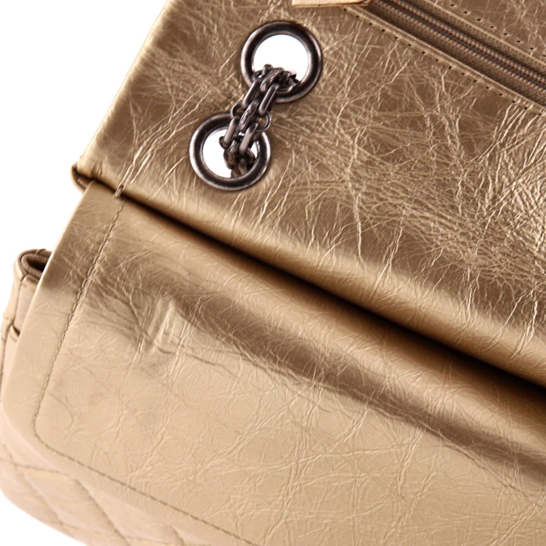 Chanel Reissue 2.55 Flap Bag Quilted Metallic Aged Calfskin 226