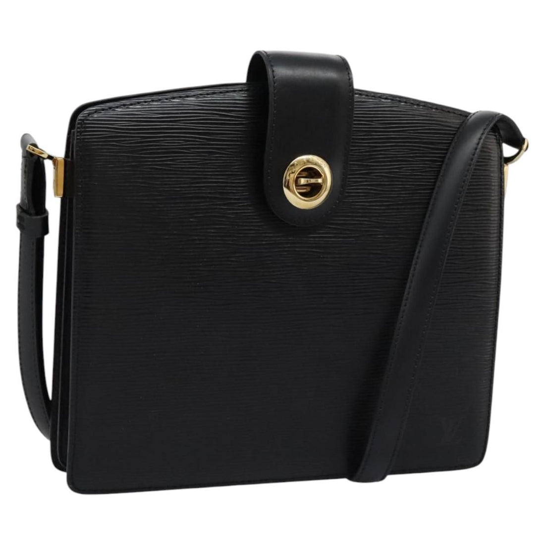 Louis Vuitton Epi Capuchin Shoulder Bag Black M 52342 Lv Auth