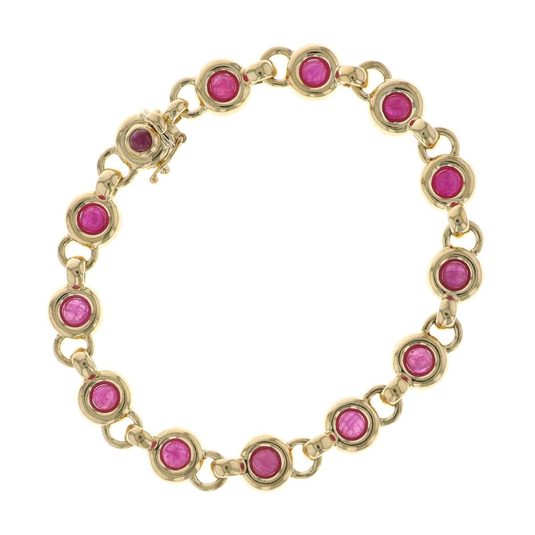 Rubies and gold bracelet