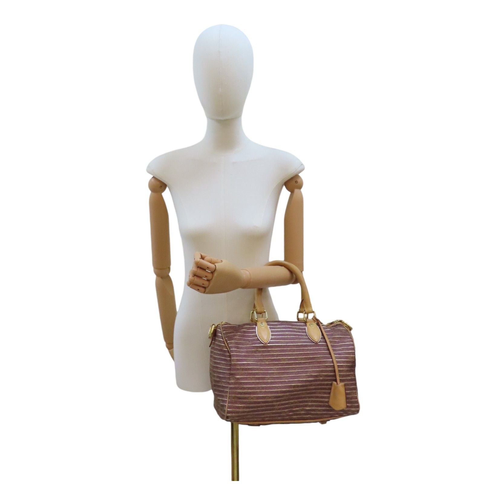 Louis Vuitton Speedy Bandouliere 30 Monogram Eden Peach Shoulder Handbag M 40357