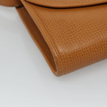 Christian Dior Shoulder Bag Leather Beige Auth